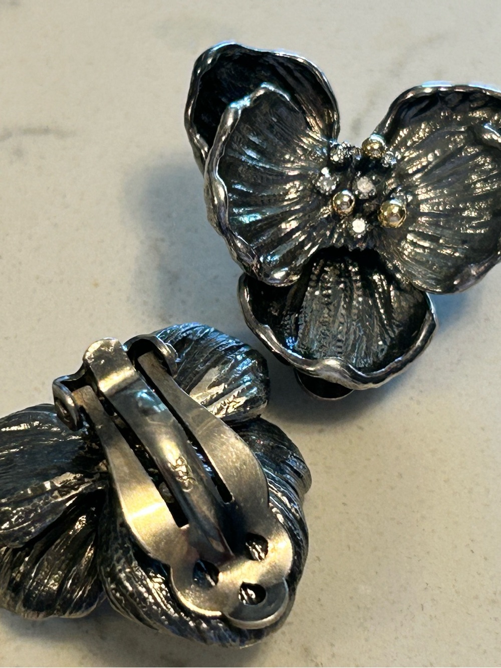 Michael Aram Pearl Multi-Strand Silver Necklace with Diamond Accents & Orchids - Picture 5 of 16